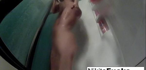  Nikita Von James takes a sexy shower